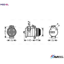 COMPRESSOR AIR CONDITIONING MSAK530 FOR MERCEDES-BENZ SPRINTER/35-t/Tourer/Bus