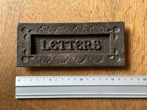 Antique victorian iron letter - iron,