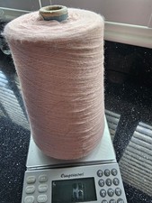 Cone, 2 Ply pink Acrylic Yarn