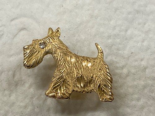 Scotty dog charm 14k - charm, gold