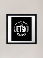 Jetski racing Framed Art Print