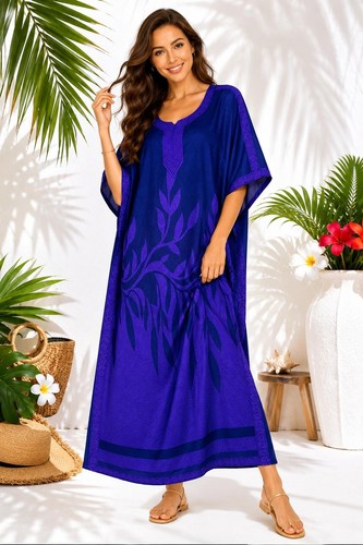 Free size kaftan tunic dress - free,