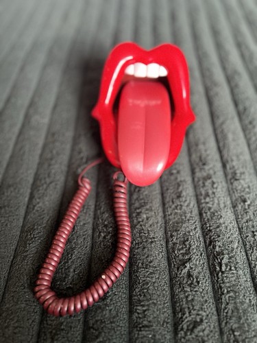 Vintage tongue telephone - vintage,