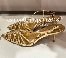 ZARA NEW WOMAN METALLIC HIGH