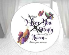 Memorial Glass Clock, Robin In