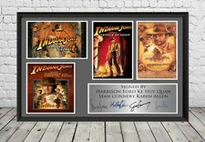 Indiana Jones Movie Signed Poster Photo Print Movie Memorabilia