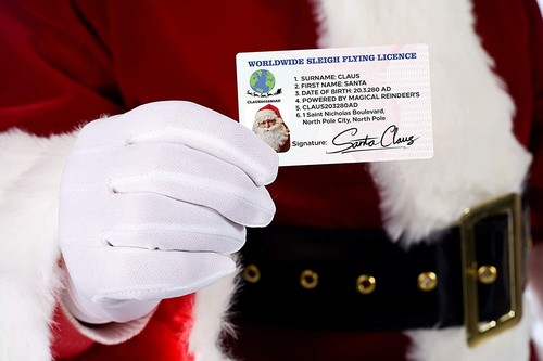 Santa claus lost driving - santa,