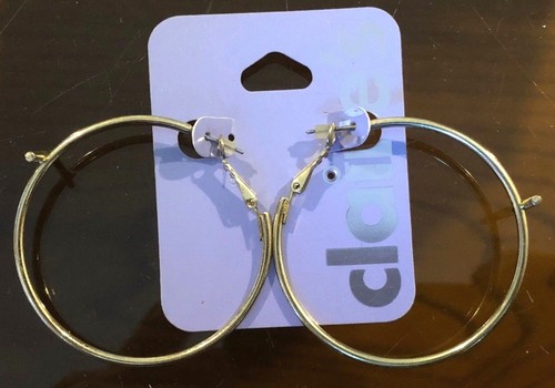 Earrings 50mm gold hoops - earrings,