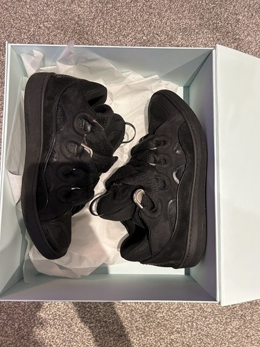 Black lanvin curb - sneakers, uk
