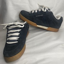 VTG DVS Shoes Kerry Getz Skateboarding Mens Size US 13 Navy Blue Suede Gum Sole