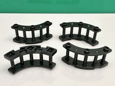 LEGO Fence Spindled 4x4x2, 30056 From Arkham Asylum Set 7785 - 4 Pieces