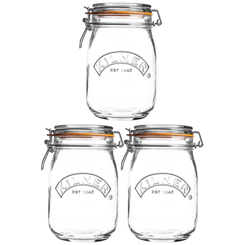 Kilner 3pcs litre vintage - kilner, 1