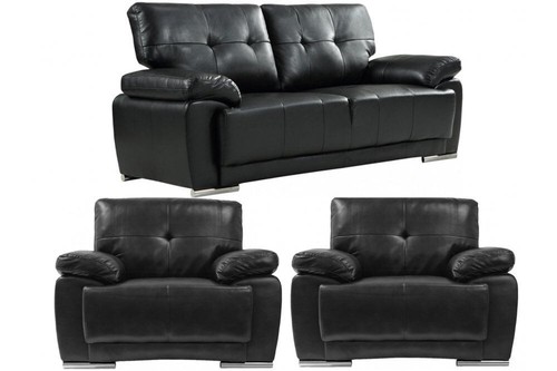 Leather sofa set 1 suite - set, 3+2+1