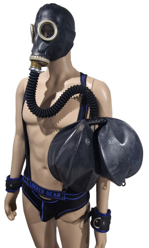 Gas mask double - gas,