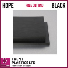 HDPE Sheet Cut to Size – Black & Natural PE300 Polyethylene Plastic Panel Block