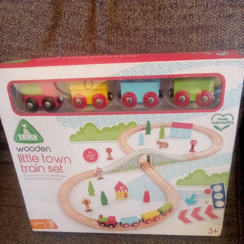 Elc wooden little - wooden, train