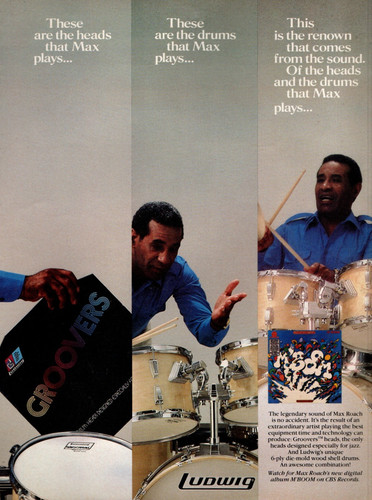 Vtg max roach ludwig groovers - roach,