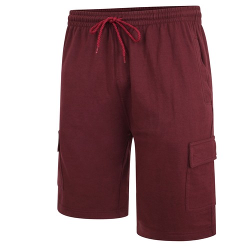 Big mans burgundy jersey cargo - burgundy,