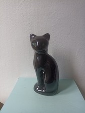 Vintage black cat ornaments 1970s Mcm kitsch retro Homeware