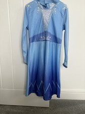 Kids Girls Frozen Blue Elsa Dressing Up Dress Age 4-6
