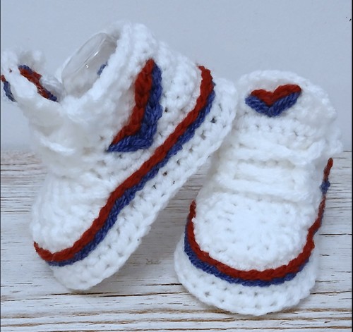 Baby crochet shoes trainers - baby,