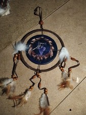 Wolf Hanging Dream Catcher