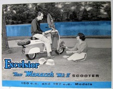 EXCELSIOR Monarch Mk II Scooter 1960 Original Sales Brochure