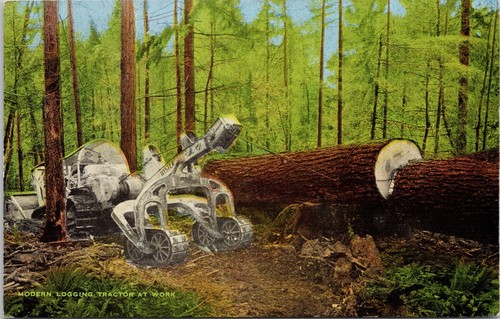 Modern logging tractor hyster - modern,