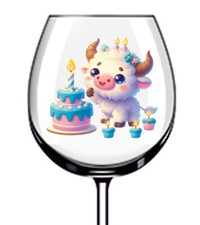 12x Birthday Cake Highland Cow