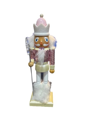 Pink nut cracker wooden - pink,