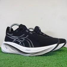 ASICS Trainers Size 5 Women's Black Gel Nimbus 26 Pure Gel Comfy Running Shoes