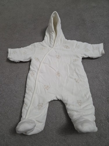 George off white teddy bear - george,