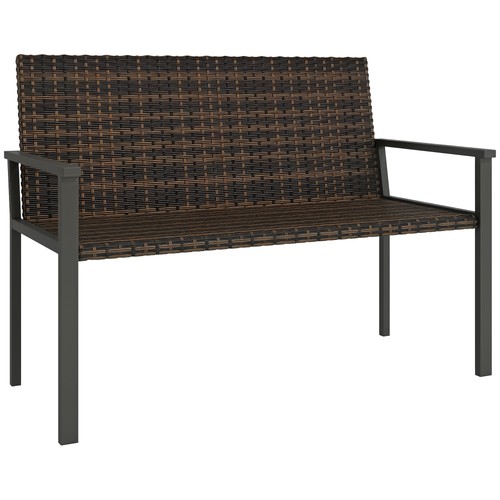 Outsunny rattan garden - outsunny, bench