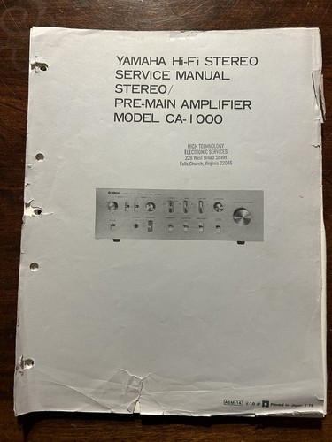 Yamaha 1000 pre main - hi-fi, pre-main