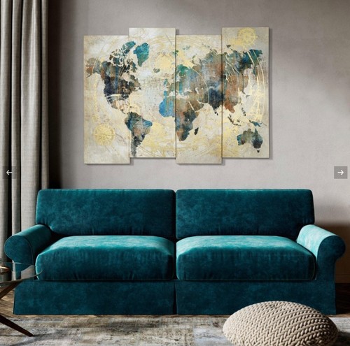 Large decorative map - large,