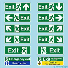 British standard exit signs - british,