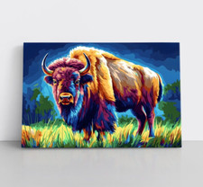 Bison Painting on Framed