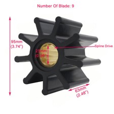 Water pump flexible impeller - water,