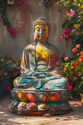 Buddha zen canvas picture - zen,