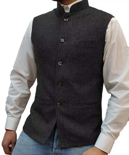 Mens tweed waistcoat - mens,