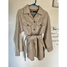 Zara Womens Oatmeal Beige
