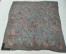 Ralph Lauren - Women's - Small Floral Houndstooth Pure Silk Scarf 