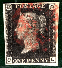PENNY BLACK 1840 QV GB Stamp