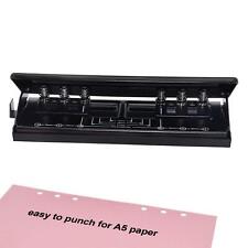 Paper Filofax Punch 6-Hole A4 A5 A6 Adjustable Metal Organiser Hole Puncher UK
