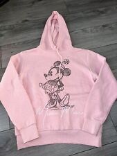 Womens Disney Hoodie, Size XS, Pink, Minnie Mouse, Fleece Lined, Oversized, (74)