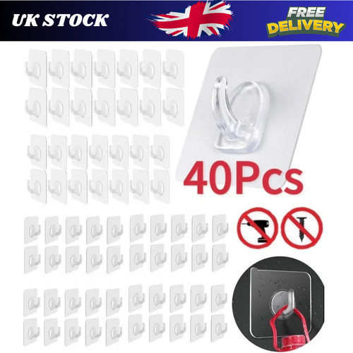Self adhesive wall hooks - adhesive, heavy