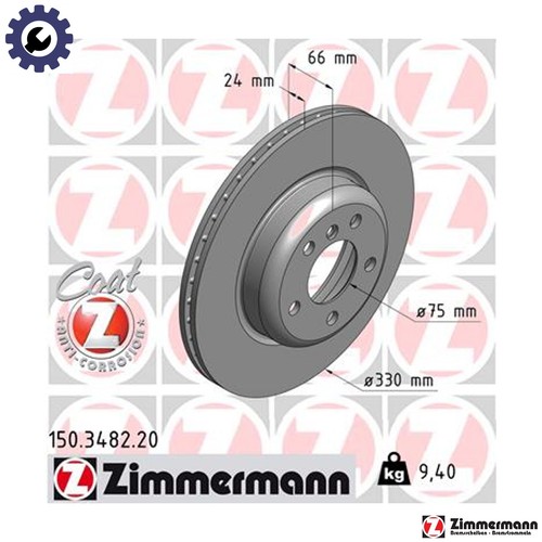 Brake disc 150 3482 - 2x,