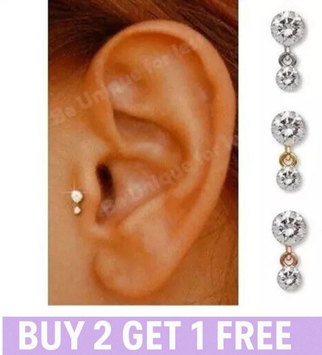 Tragus earrings helix stud - tragus, 16g