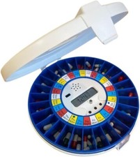Pivotell® Advance Automatic Pill Dispenser with 24 Alarms - with Blue Tray