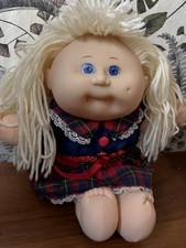 Original Mattel, Cabbage Patch Doll, Blonde Hair and Blue Eyes